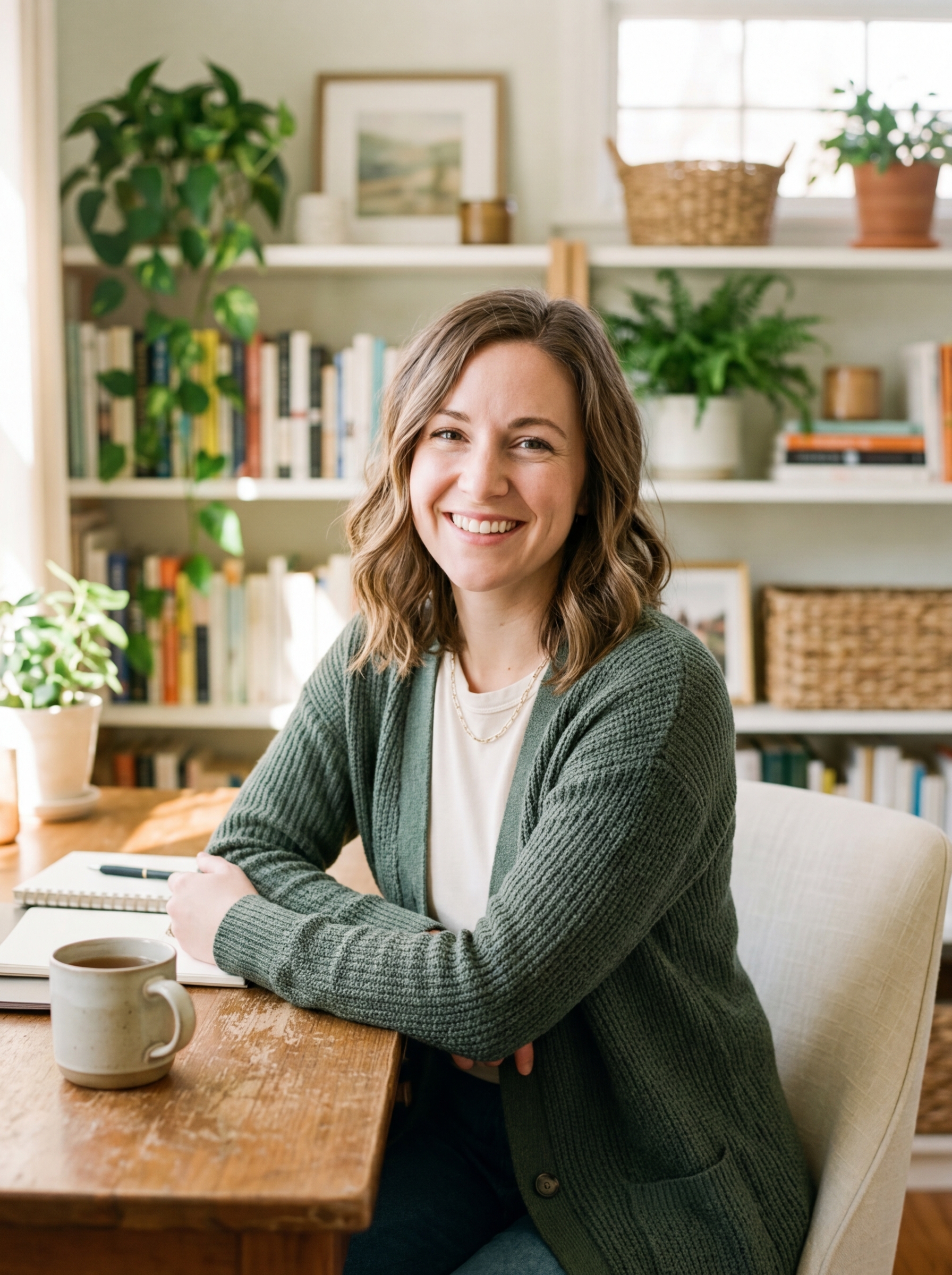 Elena, conversation specialist with a warm genuine smile