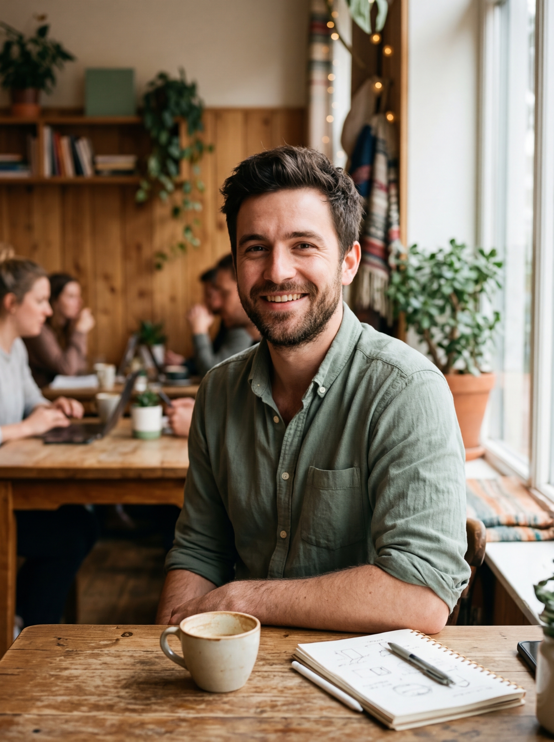 Marco, communication coach with a confident friendly expression